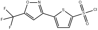 5-[5-(TRIFLUOROMETHYL)ISOXAZOL-3-YL]THIOPHENE-2-SULFONYL CHLORIDE Structure