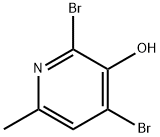 2,4-DIBROMO-3-HYDROXY-6-PICOLINE Structure
