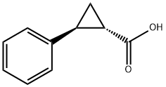 (1S,2S)-2-Phenylcyclopropane-1-carboxylic acid Structure
