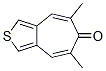 6H-Cyclohepta[c]thiophen-6-one, 5,7-dimethyl- Structure