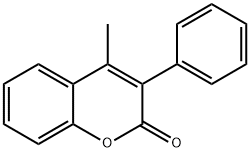 4-메틸-3-페닐쿠마린 구조식 이미지