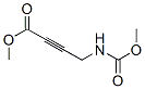 2-Butynoic  acid,  4-[(methoxycarbonyl)amino]-,  methyl  ester Structure