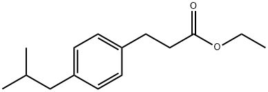 3-(4-ISOBUTYL-PHENYL)-PROPIONIC ACID ETHYL ESTER 구조식 이미지