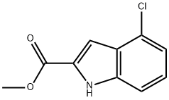 1H-Indole-2-carboxylic acid, 4-chloro-, Methyl ester 구조식 이미지