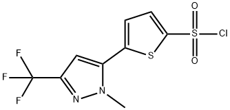 5-[1-METHYL-3-(TRIFLUOROMETHYL)PYRAZOL-5-YL]THIOPHENE2-SULFONYL CHLORIDE 구조식 이미지