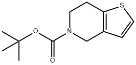 tert-부틸6,7-디히드로티에노[3,2-c]피리딘-5(4H)-카르복실레이트 구조식 이미지