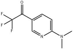 Ethanone, 1-[6-(dimethylamino)-3-pyridinyl]-2,2,2-trifluoro- (9CI) 구조식 이미지