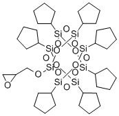 PSS-GLYCIDYL-HEPTACYCLOPENTYL SUBSTITUT& 구조식 이미지