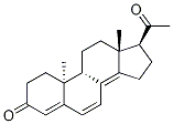 9β,10α-Pregna-4,6,8(14)-triene-3,20-dione 구조식 이미지