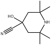 4-히드록시-2,2,6,6-테트라메틸피페리딘-4-카르보니트릴 구조식 이미지