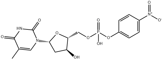 thymidine 5'-4-nitrophenyl phosphate 구조식 이미지