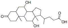 4-(7,12-dihydroxy-10,13-dimethyl-3-oxo-1,2,4,5,6,7,8,9,11,12,14,15,16,17-te tradecahydrocyclopenta[a]phenanthren-17-yl)pentanoic acid 구조식 이미지