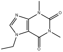 7에틸THEOPHYLLINE 구조식 이미지