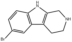 1H-피리도[3,4-B]인돌,6-브로모-2,3,4,9-테트라히드로- 구조식 이미지