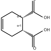 цис-4-циклогексен-1 ,2-дикарбоновой кислоты структурированное изображение