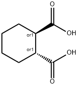 trans-1,2-Cyclohexanedicarboxylic acid 구조식 이미지