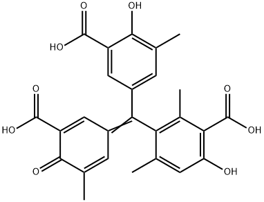 2305-53-5 3-[(3-Carboxy-4-hydroxy-5-methylphenyl)(3-carboxy-5-methyl-4-oxo-2,5-cyclohexadien-1-ylidene)methyl]-6-hydroxy-2,4-dimethylbenzoic acid