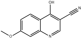 3-Quinolinecarbonitrile, 4-hydroxy-7-Methoxy- 구조식 이미지