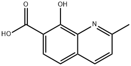8-hydroxy-2-methylquinoline-7-carboxylic acid 구조식 이미지