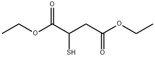 2-mercaptosuccinic acid diethyl ester 구조식 이미지