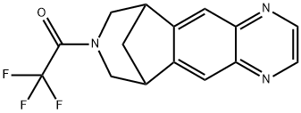 7,8,9,10-Tetrahydro-8-(trifluoroacetyl)-6,10-methano-6H-pyrazino[2,3-h][3]benzazepine (N-(Trifluoroacetyl)varenicline) Structure