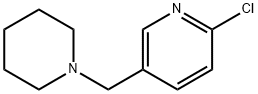 2-chloro-5-(piperidin-1-ylmethyl)pyridine 구조식 이미지