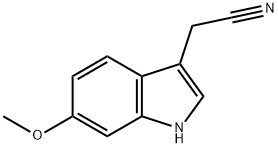 6-METHOXYINDOLE-3-ACETONITRILE Structure