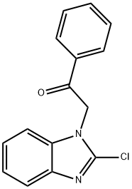 2-(2-CHLORO-1H-BENZIMIDAZOL-1-YL)-1-PHENYLETHANONE 구조식 이미지