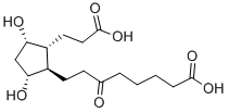 9ALPHA,11ALPHA-DIHYDROXY-15-OXO-2,3,4,5-TETRANOR-PROSTAN-1,20-DIOIC ACID Structure