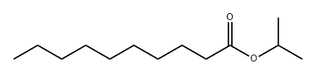 N-CAPRIC ACID ISOPROPYL ESTER 구조식 이미지