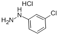 3-Chlorophenylhydrazine hydrochloride 구조식 이미지
