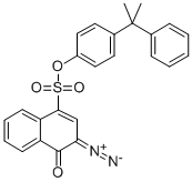 4-(1-METHYL-1-PHENYLETHYL)PHENYL 3-DIAZO-3,4-DIHYDRO-4-OXO-1-NAPHTHALENESULFONATE Structure