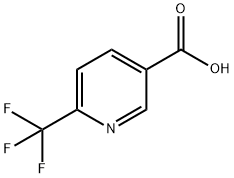 6-(트리플루오로메틸)피리딘-3-카복실산 구조식 이미지