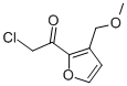 Ethanone, 2-chloro-1-[3-(methoxymethyl)-2-furanyl]- (9CI) 구조식 이미지