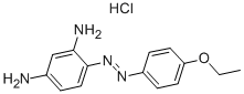 4-(4-ETHOXYPHENYLAZO)-M-PHENYLENEDIAMINE MONOHYDROCHLORIDE 구조식 이미지
