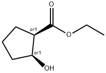 ETHYL CIS-2-HYDROXY-1-CYCLOPENTANECARBOXYLATE Structure