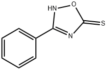 3-페닐-1,2,4-옥사디아졸-5-티올 구조식 이미지