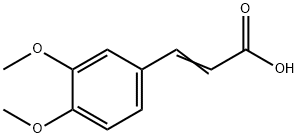 3,4-Dimethoxycinnamic acid 구조식 이미지