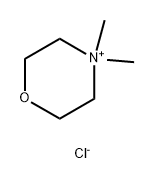 4,4-dimethylmorpholinium chloride  구조식 이미지