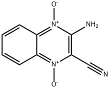 3-AMINO-2-QUINOXALINECARBONITRILE 1,4-DIOXIDE Structure