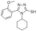 4-CYCLOHEXYL-5-(2-METHOXY-PHENYL)-4H-[1,2,4]TRIAZOLE-3-THIOL Structure