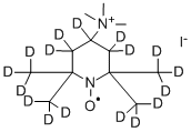 4-(TRIMETHYLAMMONIUM)-2,2,6,6-TETRAMETHYLPIPERIDINE-D17-1-OXYL IODIDE Structure