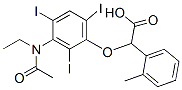 2-[3-(N-Ethylacetylamino)-2,4,6-triiodophenoxy]-2-(o-tolyl)acetic acid Structure