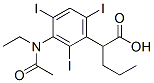 2-[3-(N-에틸아세틸아미노)-2,4,6-트리요오도페닐]발레르산 구조식 이미지