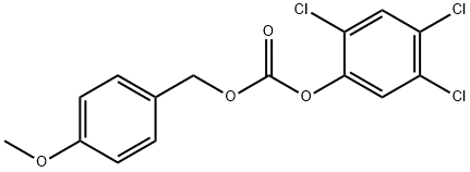 2,4,5-트리클로로페닐p-메톡시벤질카보네이트 구조식 이미지