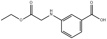 3-[(2-ETHOXY-2-OXOETHYL)AMINO]BENZOIC ACID Structure