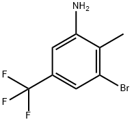 3-BROMO-2-METHYL-5-TRIFLUOROMETHYLANILIN Structure