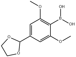 4-(1,3-DIOXOLAN-2-YL)-2,6-DIMETHOXYPHENYLBORONIC ACID 구조식 이미지