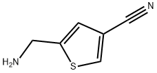 5-AMINOMETHYL-THIOPHENE-3-CARBONITRILE Structure