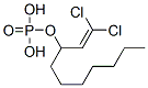 (2,2-Dichlorovinyl)heptylmethyl=phosphate Structure